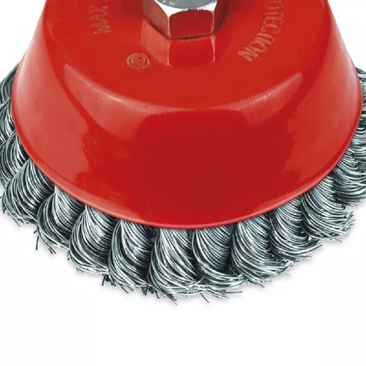 ESCOVA DE ACO TRANCADO TIPO COPO C/ROSCA Bit: 100 MM Ref: TRANCADO Fab: ROCAST