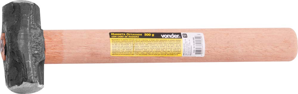 MARRETA OITAVADA COM CABO 500G VONDER