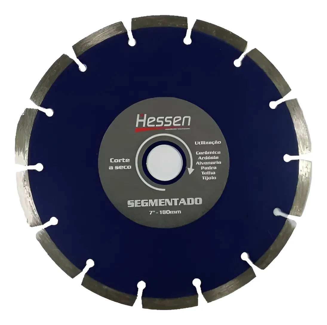 DISCO DIAMANTADO 180 MM SEGMENTADO P/ CONCRETO HESSEN