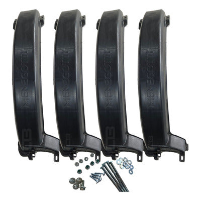 KIT PROTEÇÃO  DE CREMALHEIRA PLÁSTICO PRETO 400L