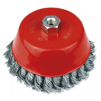 ESCOVA DE ACO TRANCADO TIPO COPO C/ROSCA  Bit: 100 MM  Ref: TRANCADO  Fab: ROCAST