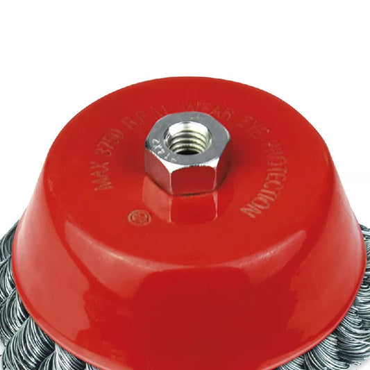 ESCOVA DE ACO TRANCADO TIPO COPO C/ROSCA  Bit: 100 MM  Ref: TRANCADO  Fab: ROCAST