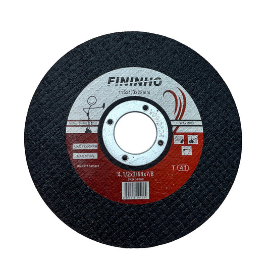 DISCO DE CORTE 115 X 1,0 X 22 MM INOX/AÇO FININHO