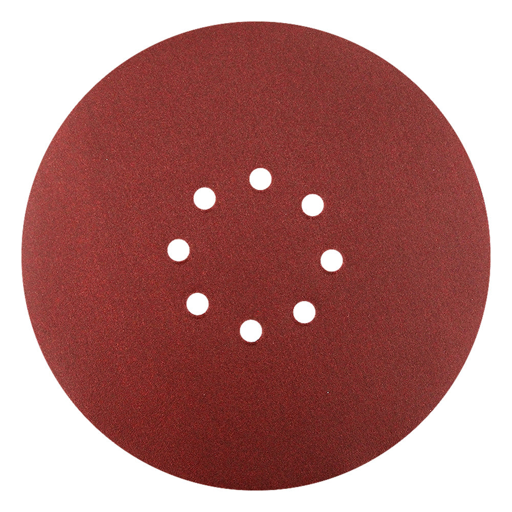 DISCO DE LIXA 225 MM COM VELCRO #80 8 FUROS P/TETO PCT 5 PEÇAS HESSEN