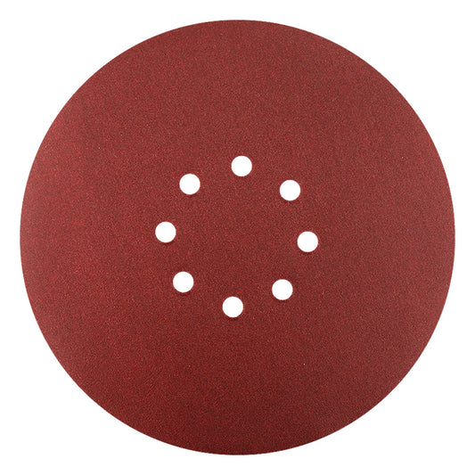 DISCO DE LIXA 225 MM COM VELCRO #80 8 FUROS P/TETO PCT 5 PEÇAS HESSEN