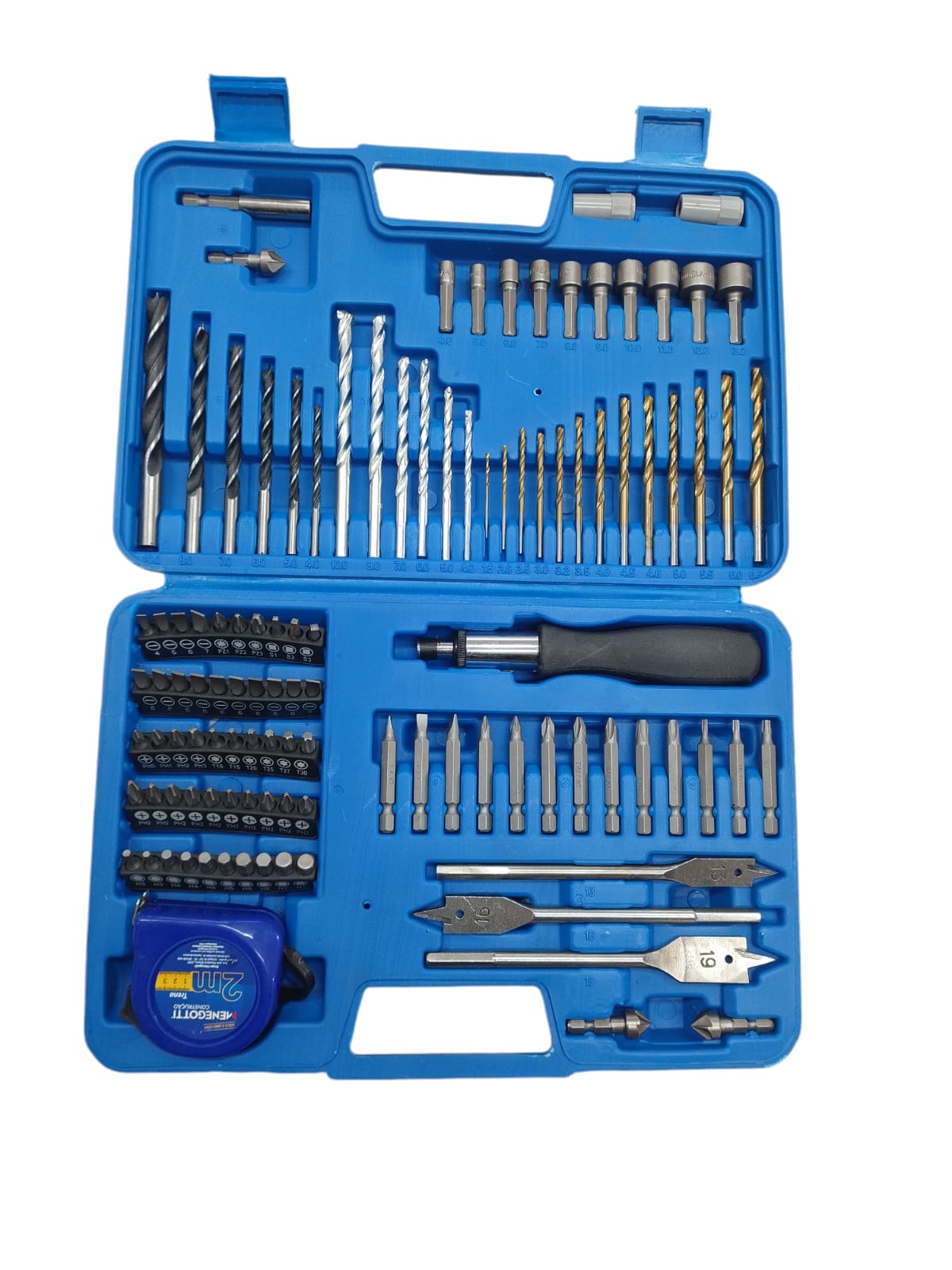 JOGO DE BROCAS E PONTEIRAS 110 PÇ