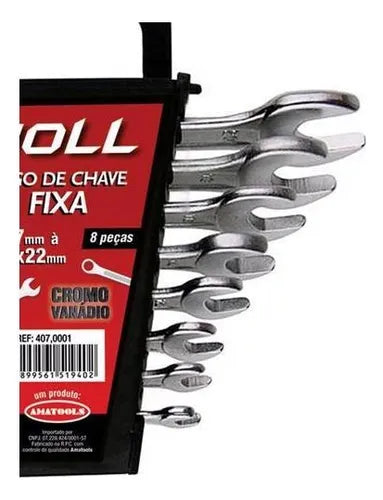 JG CHAVE FIXA  Bit: 6 X 7 - 20 X 22 MM  Ref: 8 PECAS  Fab: NOLL