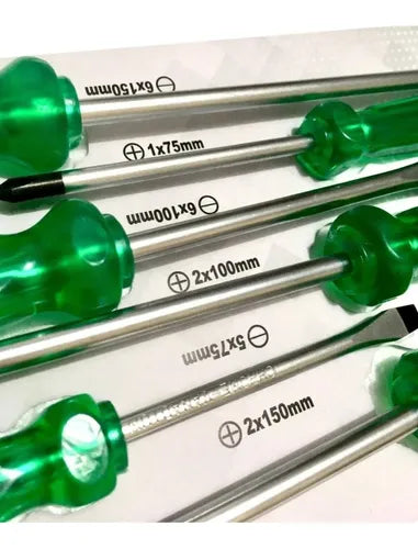 JG CHAVE DE FENDA E PHILIPS  Ref: 6 PECAS  Fab: NOLL