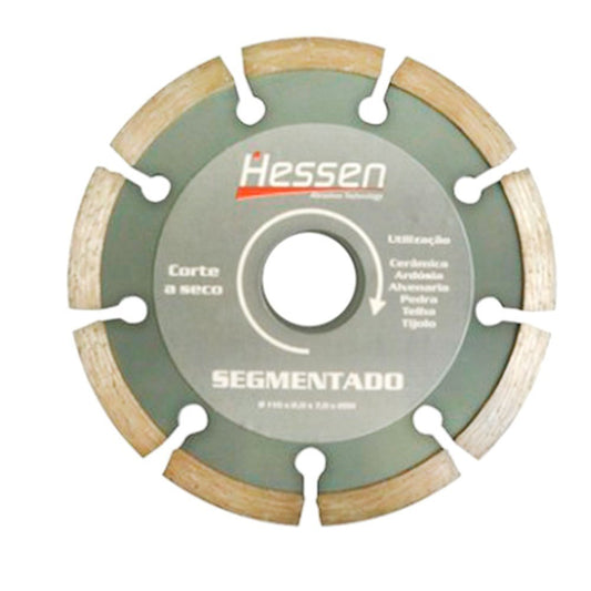 DISCO DIAMANTADO 110MM SEGMENTADO 22,2 (20MM) HESSEN
